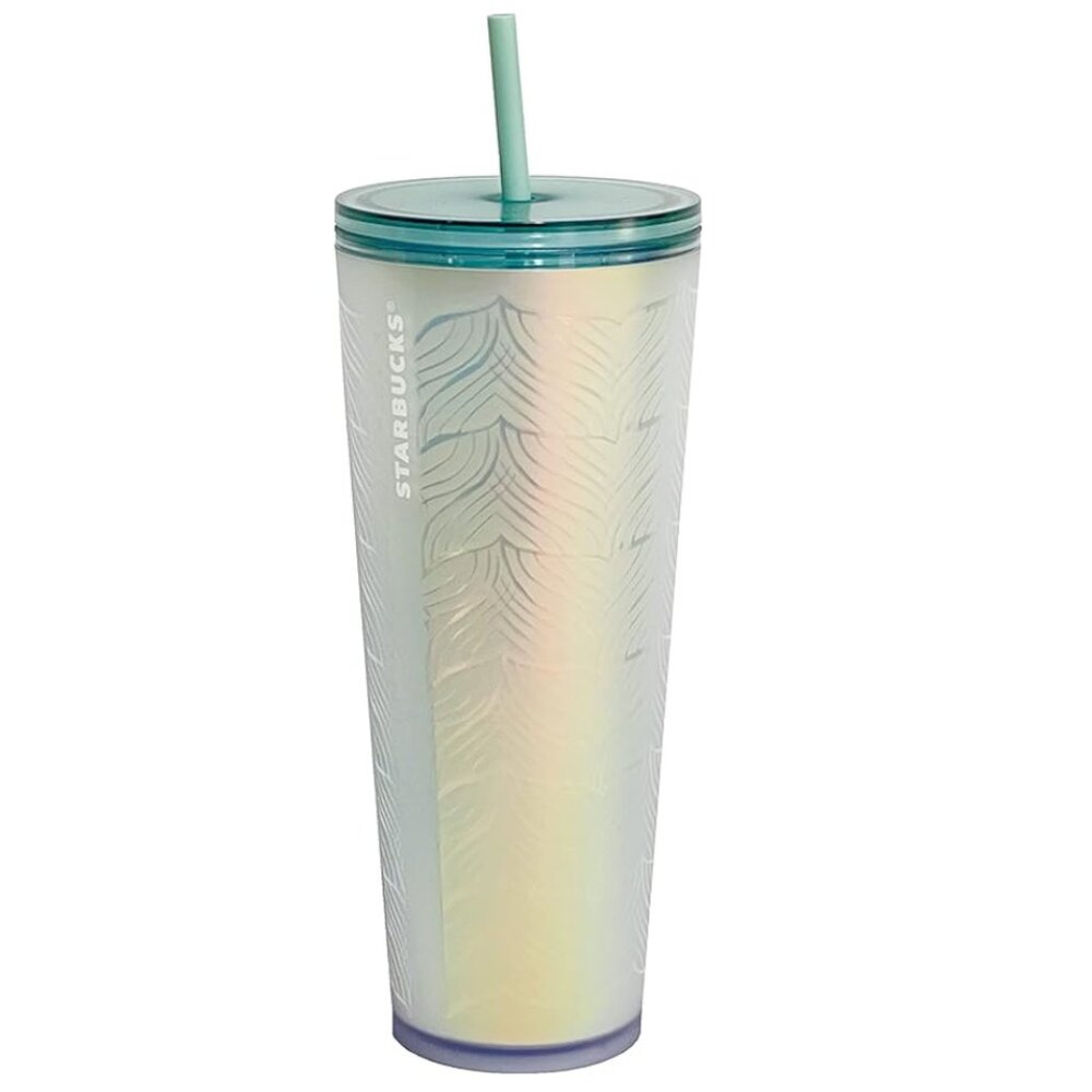 Starbucks Acrylic 50th Anniversary Frosted Sirens Tail Venti Cold Cup 24oz